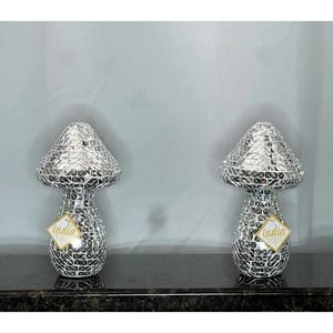 9" disco mushrooms, set of 2